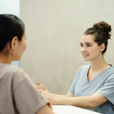 Nurses Having a Conversation 
